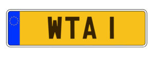 Trailer Number Plate