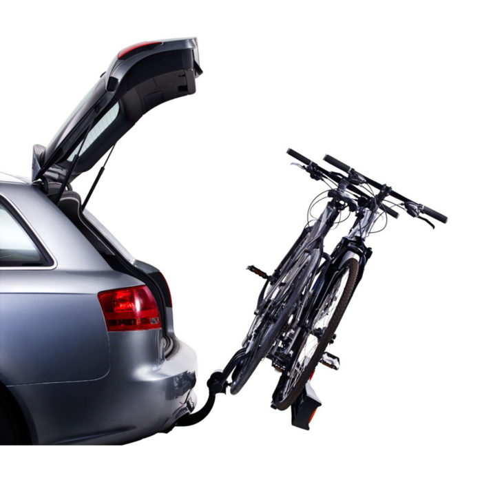 Thule RideOn 2 tilted for boot access