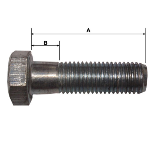 M16 zinc plated Bolt 50mm