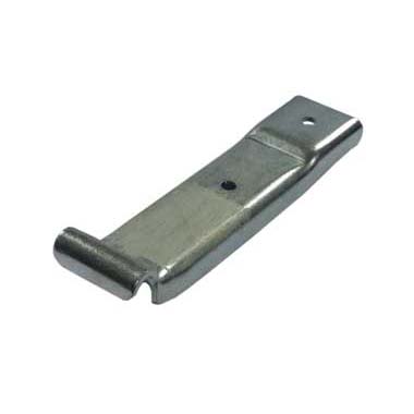 Indented latch plate zinc plated
