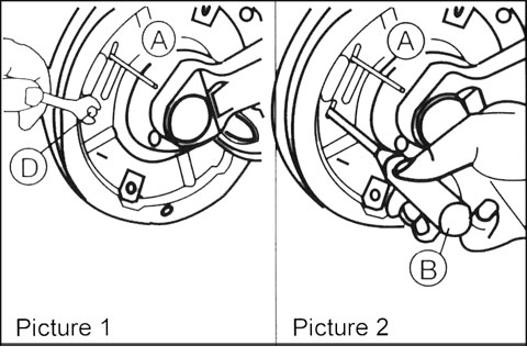 Wheel brake adjustment