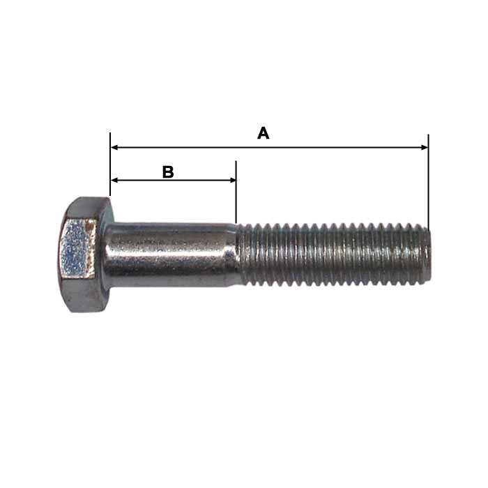 M12 zinc plated Bolt 80mm for sale from Western Towing