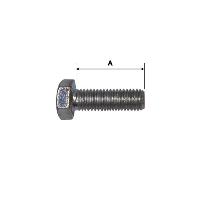 M8 High Tensile Zinc Plated Set Screws, 20mm, 25mm & 30mm long