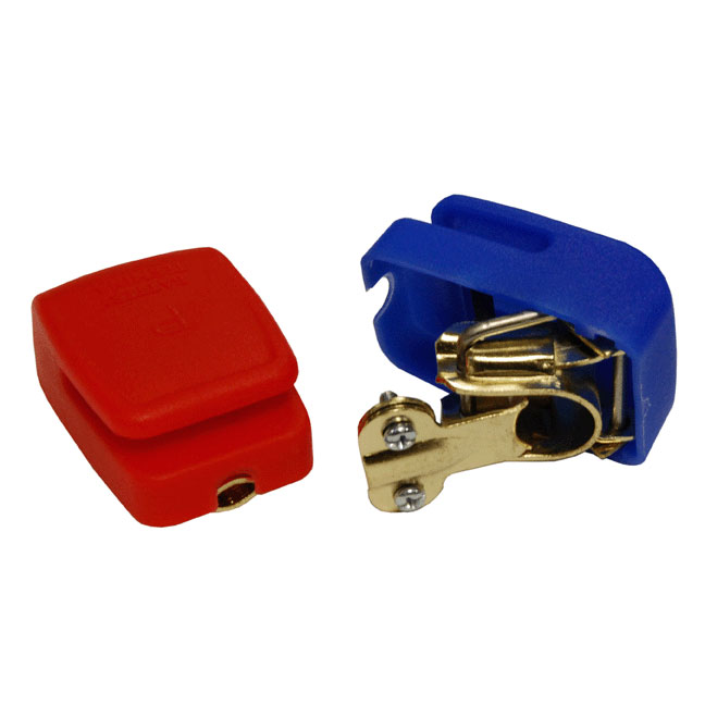 Quick Release Red and Blue Battery Clamps