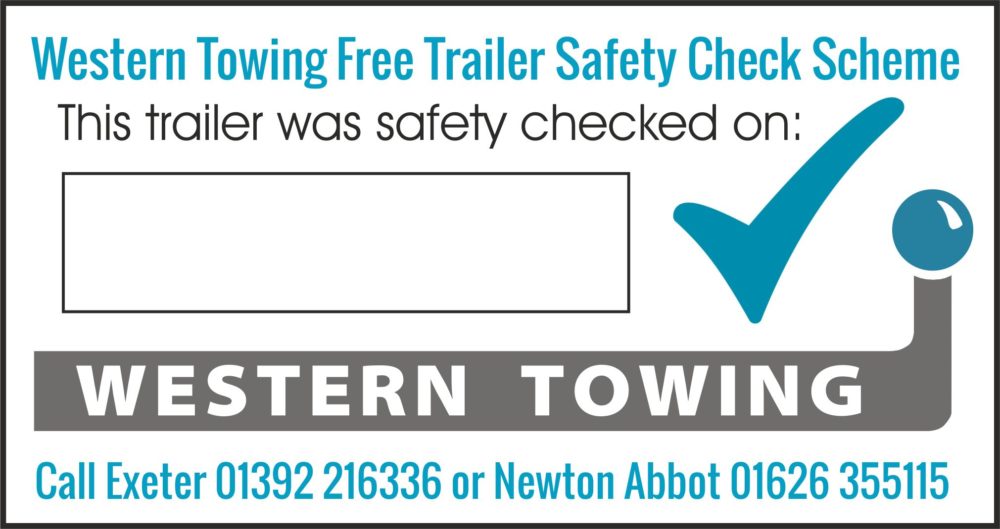Western Towing Safety Check Trailer Sticker