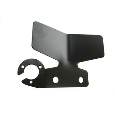 Black Bumper Protector Plate with socket mount