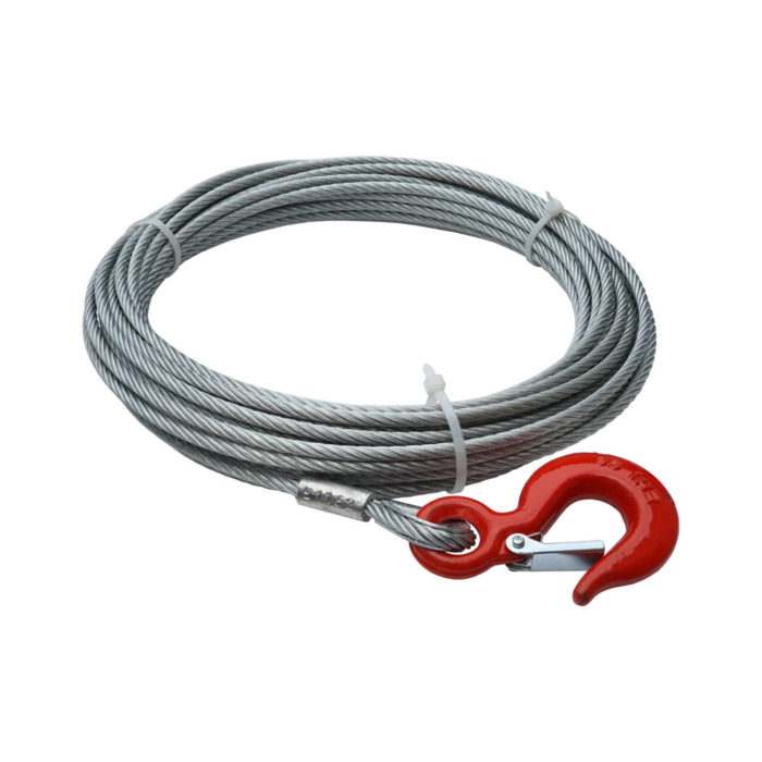 Winch cable 15m long – 6mm diameter – 2350kg